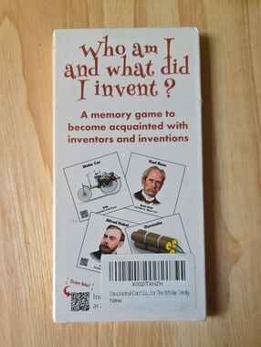 Who Am I and What Did I Invent? Memory Card Game